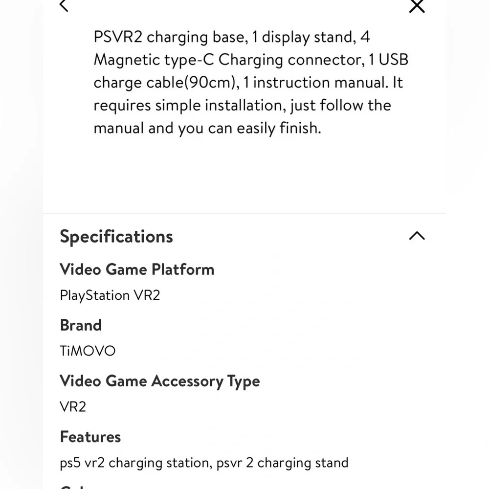 Timovo P-S VR2 Charging Dock